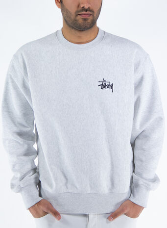 FELPA BASIC CREW, ASHHEATHER, small