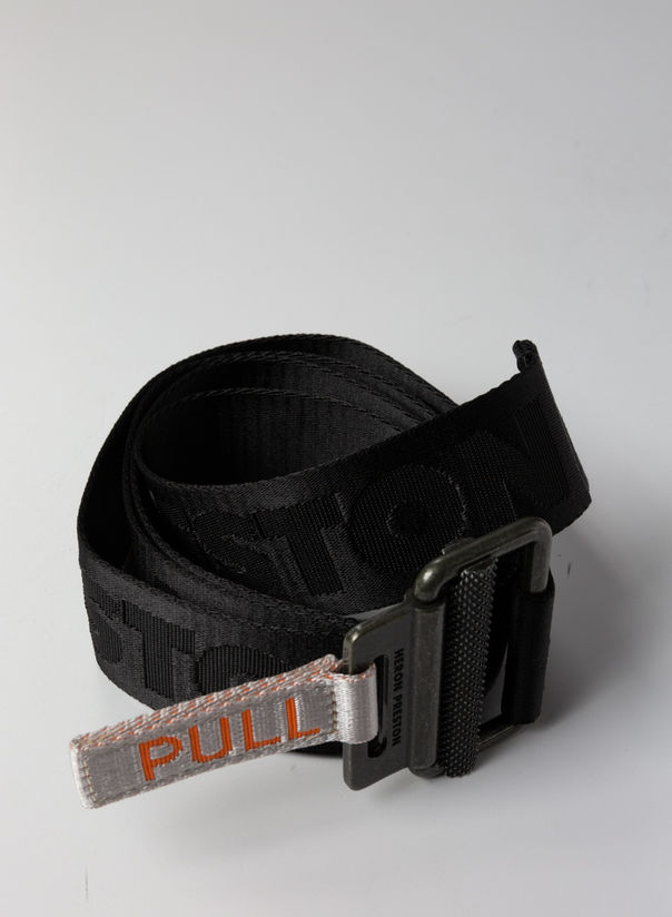 CINTURA TAPE BELT, BLACK/MEDIUMGREY, large