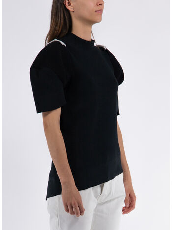 MAGLIONE IN MAGLIA, 001 BLACK, small