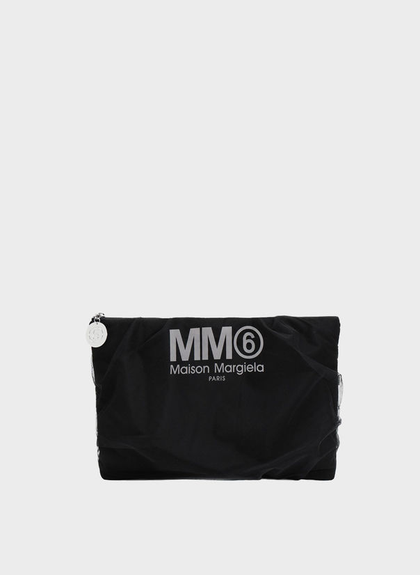 POCHETTE CON TULLE, T8013BLACK, large