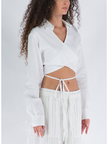CARDIGAN COTTON CRISS CROSS, 0474 IVORY 000, small