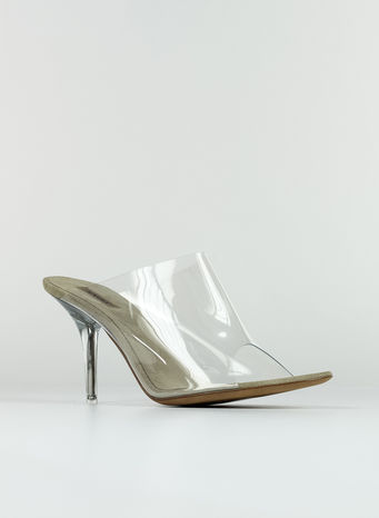 MULE PVC 90MM HEEL, CLEAR, small