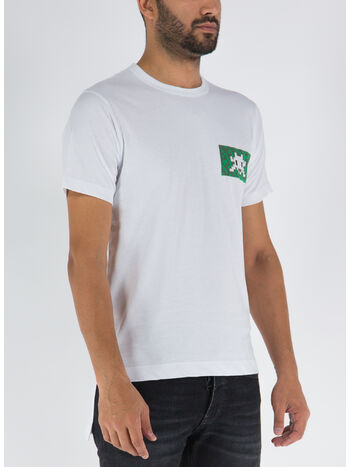T-SHIRT IN MAGLIA DI COTONE, 2 WHITE, small