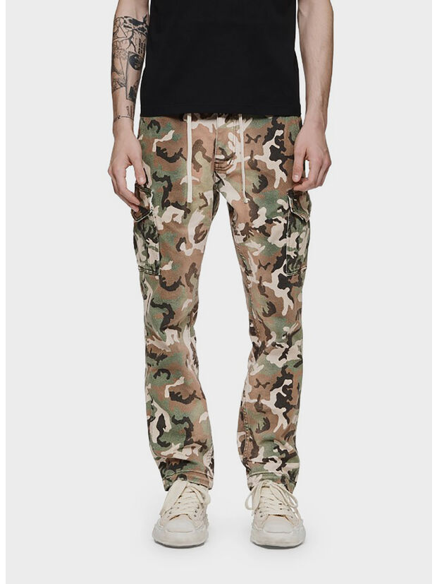 PANTALONE TWILL CARGO, TBCP BLEACHED CAMOUFLAGE, large