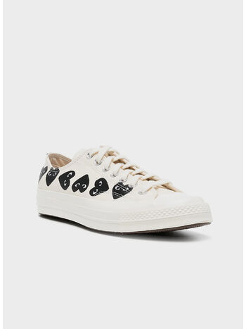 SCARPA CHUCK TAYLOR MULTI HEART LOW UNISEX, WHITE, small