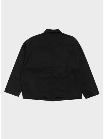 CANVAS WORK OVERSHIRT, 0001 BLACK, small