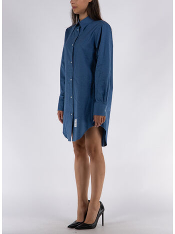 ABITO THIGH LENGTH EASY FIT POINT COLLAR, 440 DEEP BLUE, small