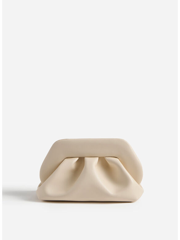 BORSA A MANO TIA VEGAN FABRIC, SHELL, medium
