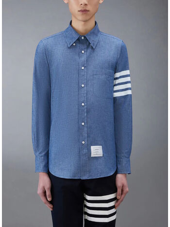CAMICIA STRAIGHT FIT, 450 BLUE, small