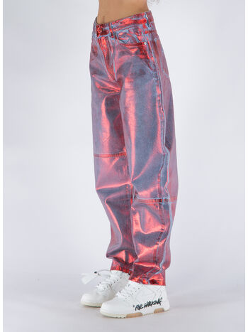 JEANS FOIL DENIM, 847 RED ALERT, small
