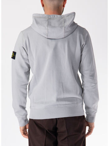 FELPA FULL ZIP CON PATCH LOGO, V0061 GRIGIO PERLA, small