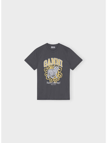 T-SHIRT BASIC JERSEY CAT RELAXED, 490 VOLCANIC ASH, small