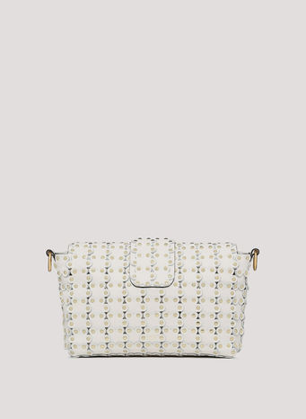 BORSA A SPALLA FLOWER PUZZLE, 031LATTE, small