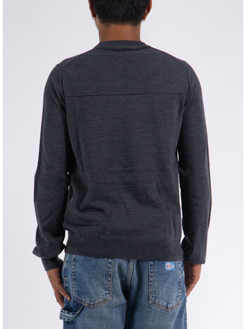 PULLOVER EXTRA FINE MERINO CREW NECK, 019 Anthracite, small