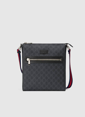 BORSA A TRACOLLA IN TESSUTO GG SUPREME, 1095, small