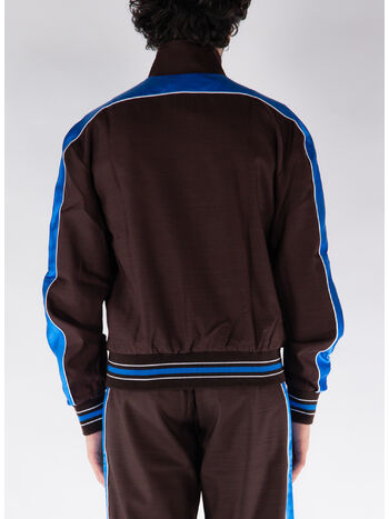 GIACCA COURAGE, 899 DARK BROWN AND BLUE, small