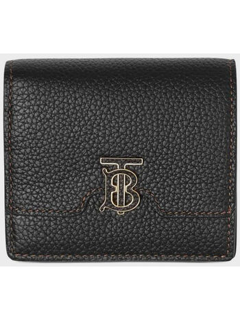 PORTAFOGLIO A LIBRO TB IN PELLE A GRANA, BLACK, small