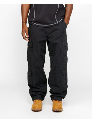 PANTALONE RIPSTOP SURPLUS CARGO UNISEX, BLACK, small