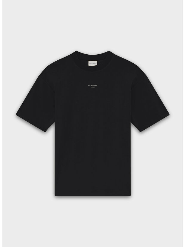 T-SHIRT SLOGAN CLASSIQUE, BL BLACK, large
