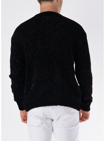 MAGLIONE GIROCOLLO DAYO, BLACK, small