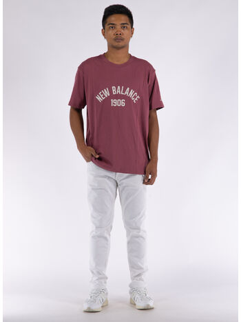 T-SHIRT ESSENTIAL VARSITY, 615 WASHED BURGUNDY, small
