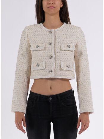 GIACCA CREAM BOUCLE, CREAM, small