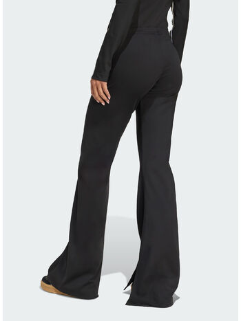 PANTALONE SVASATO CON DETTAGLI A NASTRO, BLACK, small