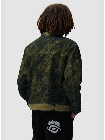 GIACCA FULL ZIP ALL-OVER PAINT, 300 GREEN, small