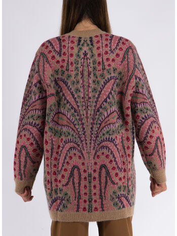 CARDIGAN GIROCOLLO IN MOHAIR, 800, small