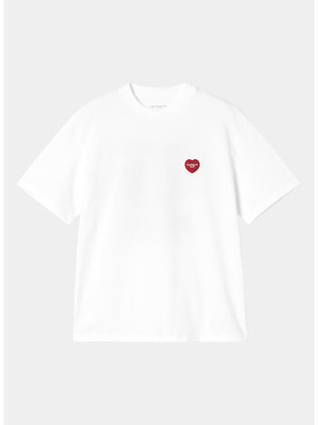 T-SHIRT S/S HEART II HARTT, 02XX WHITE, small