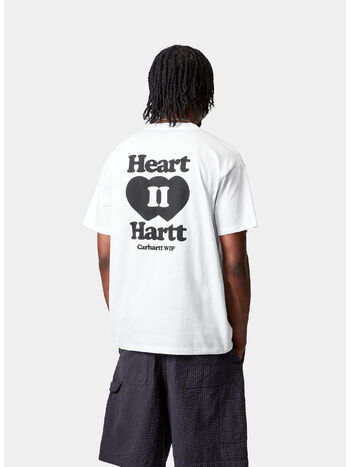 T-SHIRT S/S HEART II HARTT, 02XX WHITE, small