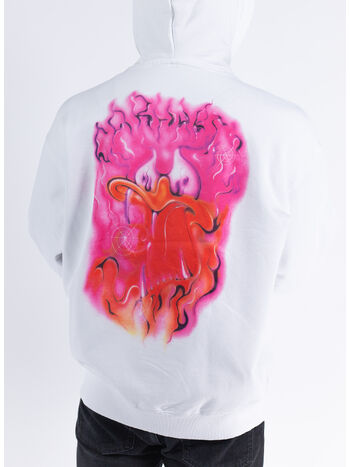 FELPA HOODED BABYBRUSH DUCK SWEAT, 02XX WHITE, small