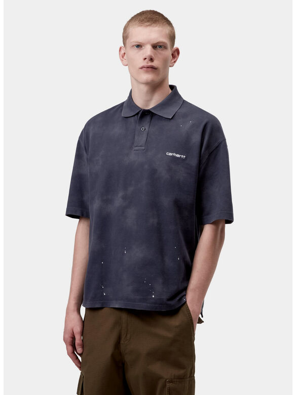 POLO  PAINTER, 1CEJ Dark Navy, destroy wash, splatter, medium