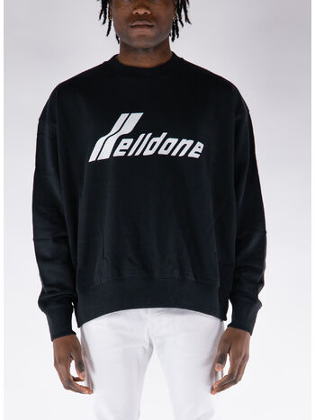 FELPA CREW WAPPEN, BLACK, small