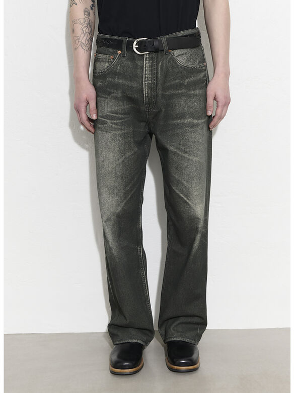 JEANS THIRD CUT, Digital Black Aurora Print, medium