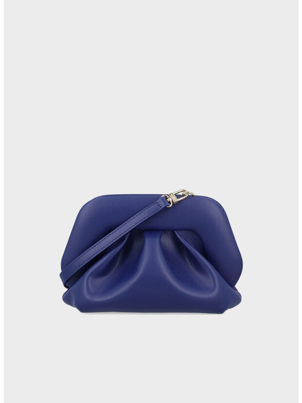 BORSA A MANO GEA VEGAN FABRIC, COBALT BLUE, large