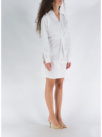 ABITO CORTO WITH RIBBED KNIT, 0474 IVORY 000, small