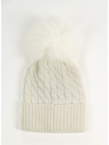 CAPPELLO IN MAGLIA CON PON PON, 002, small