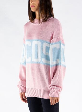 MAGLIONE LOGO, PINK, small
