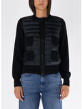 CARDIGAN IMBOTTITO CON ZIP, 999, thumb