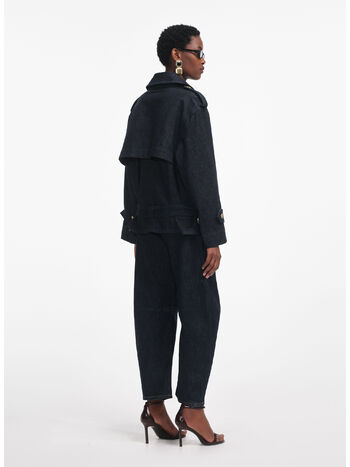 GIACCA TRENCH IN DENIM, BLUE, small