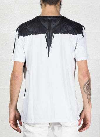 T-SHIRT DOUBLE WING, WHITE/MULTI, small