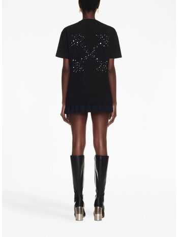 T-SHIRT BLING STARS ARROW, 1001 BLACK WHITE, small