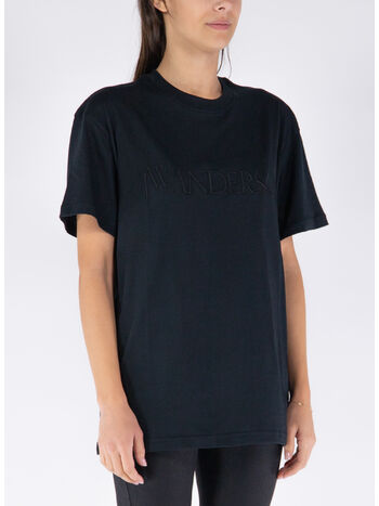 T-SHIRT LOGO EMBROIDERY, 999 BLACK, small