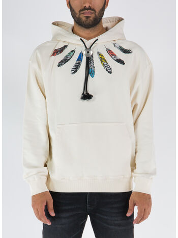 FELPA COLLAR FEATHERS COMFORT HOODIE, , small