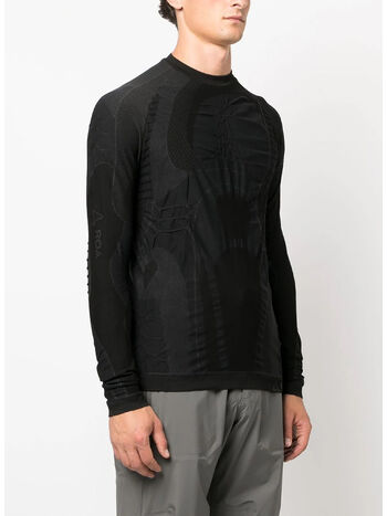 FELPA ROUNDNECK 3D KNIT, GRY0008 GREY/BLACK, small