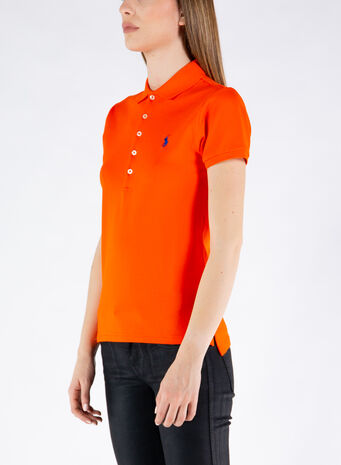 POLO A MANICHE CORTE, 157SAILINGORANGEC731, small