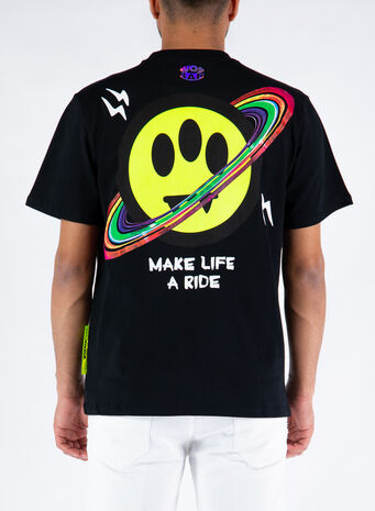 T-SHIRT CON STAMPA, 110BLACK, small