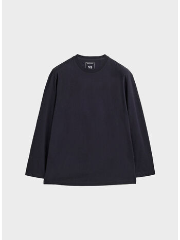 T-SHIRT Y-3 LONGSLEEVE GRAPHIC PRINT, BLACK, small