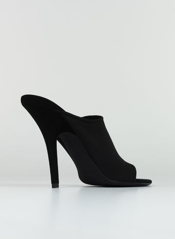 KNIT MULE 110MM HEEL, BLACK, small